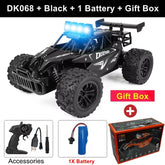 Remote Control Car RC Drift Racing 1:16 Vehicle off Road Alloy 2.4G Radio High-Speed Trucks with LED Light Climbing Gift Kid Toy