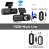 UHD 4K Wifi Dash Cam Dual Lens Driving Recorder Car DVR Optional 1080P Rear Lens Camera GPS 24H Parking Monitoring Black Box