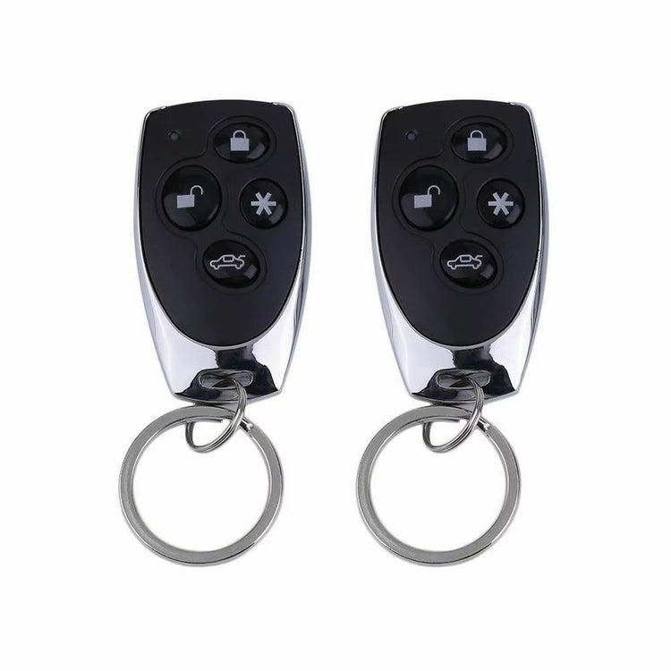 Car Anti-Theft Alarm 1-Way Vehicle Alarm System Protection Security System Keyless Entry Siren + 2 Remote Control Burglar Alarm