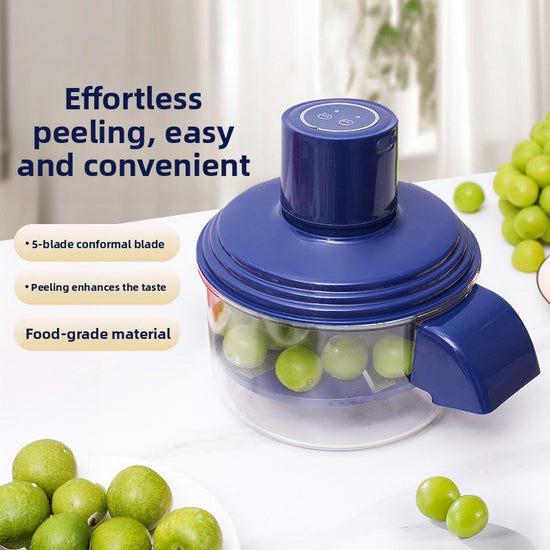 Automatic Electric Fruit Peeling Machine 100W ? Stainless Steel Blade Apple Pear Fruit Peeler with One-Touch Operation