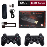 GD10 plus Game Console 4K 3D X2 plus Gaming HD Output TV Game Play 2.4G Dual Handle Portable Video Game Console for PS1 N64