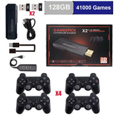 GD10 plus Game Console 4K 3D X2 plus Gaming HD Output TV Game Play 2.4G Dual Handle Portable Video Game Console for PS1 N64
