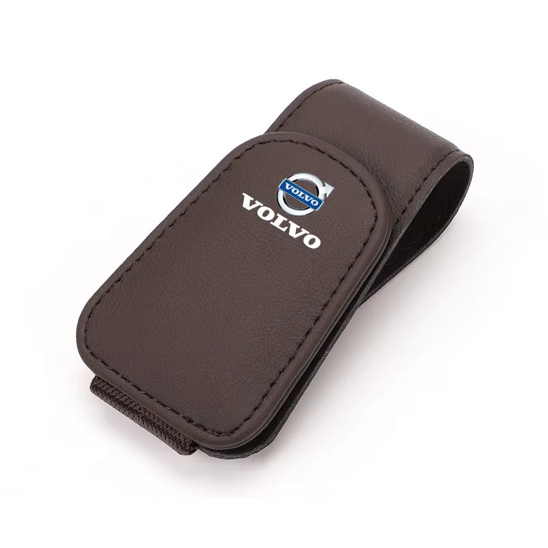 Car Glasses Sun Visor Box Auto Sunglasses Clip Card Accessories for Volvo XC90 V90 V60 XC60 V40 S80 S60 S90 C40 XC40 V70 XC70