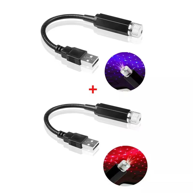 Mini LED Car Roof Star Night Light Projector Atmosphere Galaxy Lamp USB Decorative Adjustable for Auto Roof Room Ceiling Decor