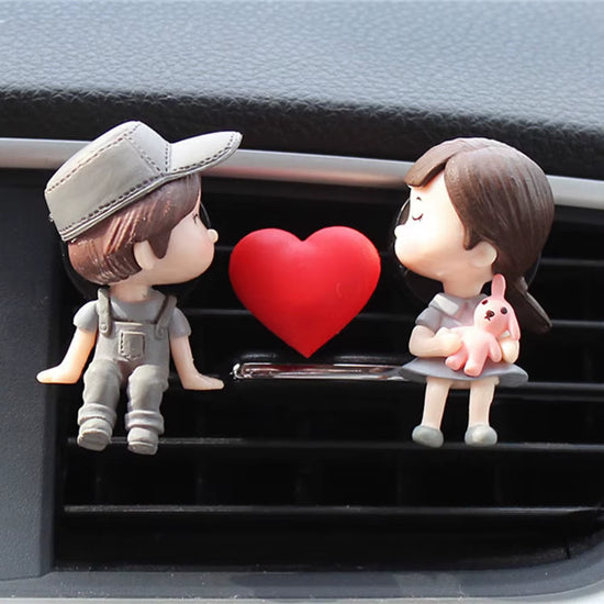 Couple Car Air Vent Freshener Perfume Clip Aromas Diffuser Decor Air Conditioning Perfume Clip Flavoring Valentine&