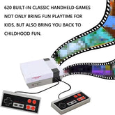 4 Button Controller Gamepad for 8 Bit Retro Video Game Consoles Hdmi-Compatible Mini Stick Built in 620 Games Dual Classic