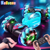 Gesture-Sensing Stunt Remote Control Car Lights and Music One-Click Transformation Toy Car Children&
