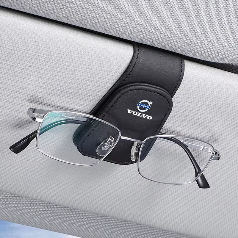 Car Glasses Sun Visor Box Auto Sunglasses Clip Card Accessories for Volvo XC90 V90 V60 XC60 V40 S80 S60 S90 C40 XC40 V70 XC70