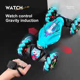 Gesture-Sensing Stunt Remote Control Car Lights and Music One-Click Transformation Toy Car Children&