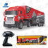 50CM 2.4Ghz RC Container Truck Kids Full Function Remote Control Rally Vehicle W/ Lights Large Truck Toy for City Role Play