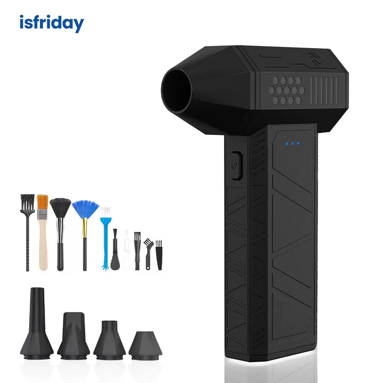 X3 Mini Violent Fan 110000RPM Electric Air Duster with 4 Nozzles Super Turbo Jet Fan Air Blower Car Keyboard Cleaning Tools