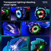 Gesture-Sensing Stunt Remote Control Car Lights and Music One-Click Transformation Toy Car Children&