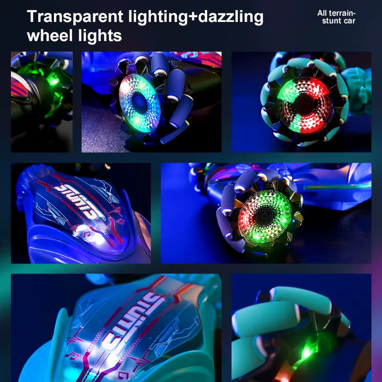 Gesture-Sensing Stunt Remote Control Car Lights and Music One-Click Transformation Toy Car Children&