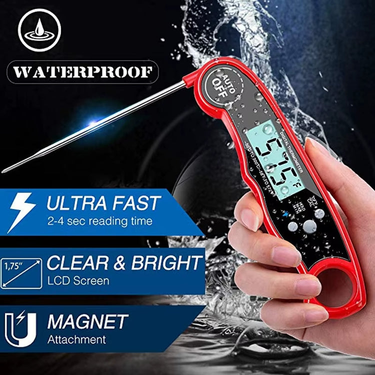 Kitchen Accessories Fast Reading Digital Meat Cooking Thermometer with Folding Probe Grill Thermometer