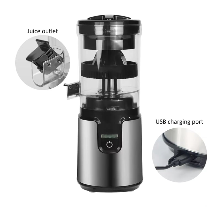 Portable USB Rechargeable Multifunctional Fruit Citrus Juicer Kitchen Tools Gadgets Utensils Self-Cleaning Electric Electric