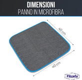Filzada® 6X Panno Microfibra Auto - Panni Microfibra per La Cura Delle Auto 40X40Cm - Stracci Estremamente Assorbente