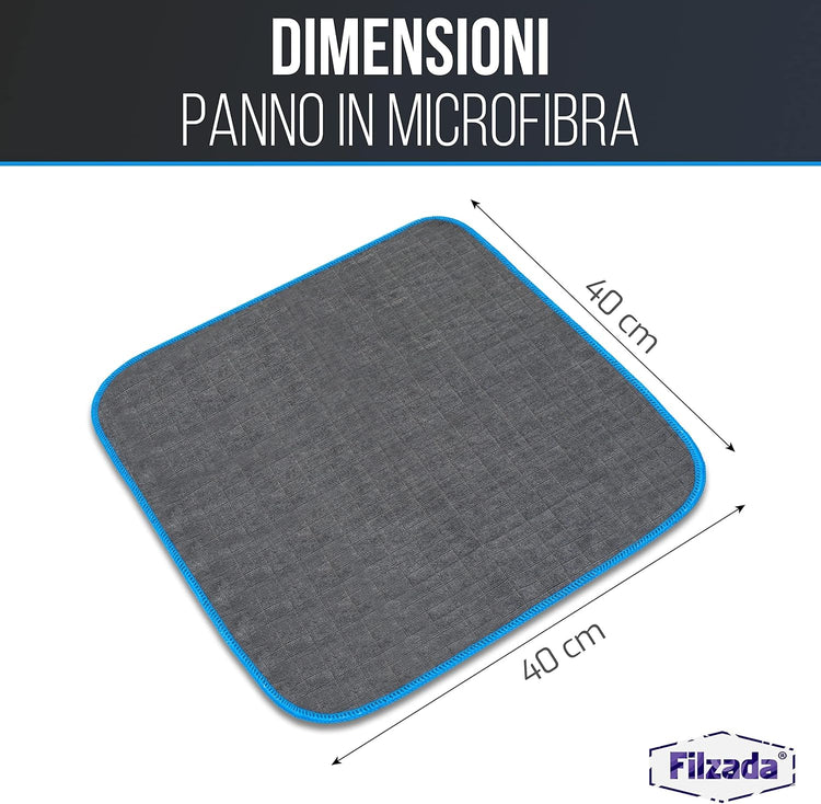 Filzada® 6X Panno Microfibra Auto - Panni Microfibra per La Cura Delle Auto 40X40Cm - Stracci Estremamente Assorbente