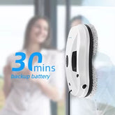 Alfabot Robot Window Cleaner with Safety Rope Remote Control Window Cleaner Indoor Outdoor Intelligent Electric Glass Cleaning