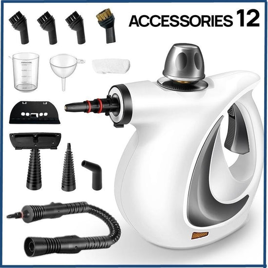 HX-002 High Pressure Steam Cleaner 135�C Portable Handheld Steam Cleaning Machine with Multiple Accessories for Home, Kitchen, Windows & Appliances