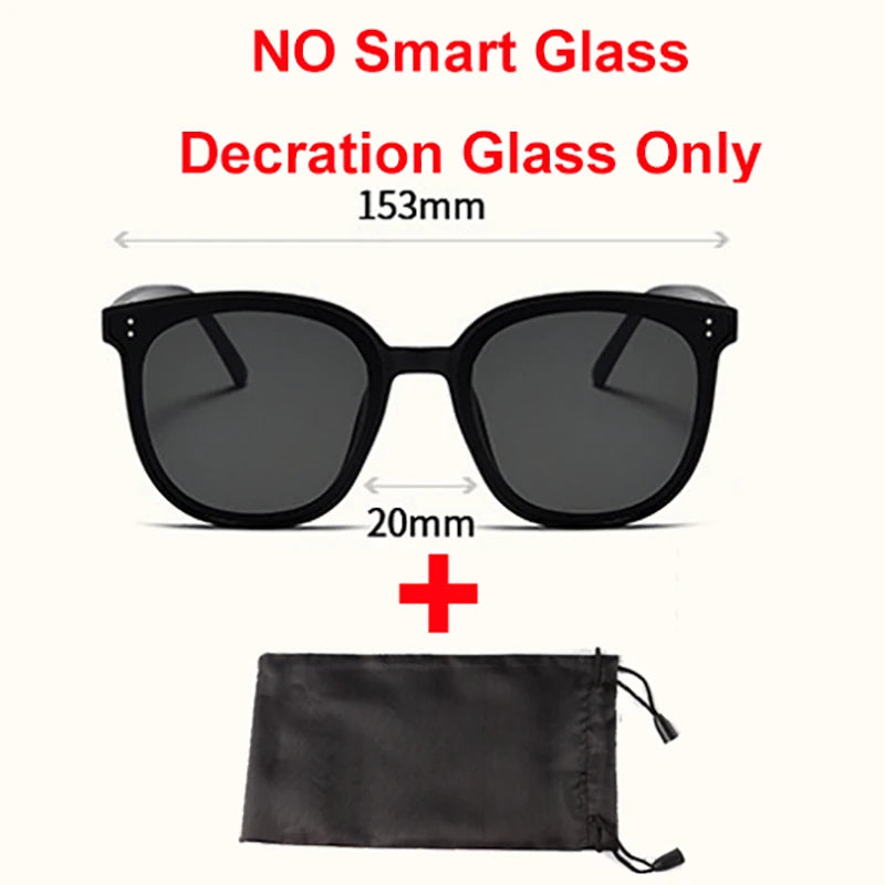 New Smart Glasses Men Bluetooth 5.3 Earphones Anti-Blu-Ray Stereo Headset Dual Speaker Touch Music Control Headphone Sunglasses