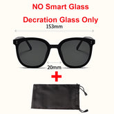 New Smart Glasses Men Bluetooth 5.3 Earphones Anti-Blu-Ray Stereo Headset Dual Speaker Touch Music Control Headphone Sunglasses