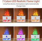 250Ml Air Humidifier Electric Ultrasonic USB 7 Color Flame Humidifier Essential Oil Fire Aroma Diffusers