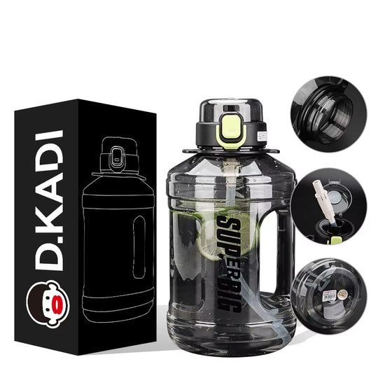 2.2 L Large Water Tritan Sports Running Plastic Bottle Gym Jug Custom Logo BPA Free Leakproof for Fitness Bottles Gallon Jugs
