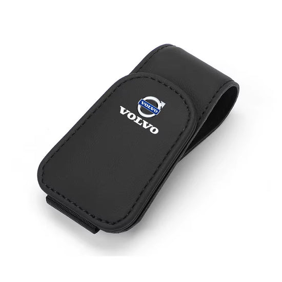 Car Glasses Sun Visor Box Auto Sunglasses Clip Card Accessories for Volvo XC90 V90 V60 XC60 V40 S80 S60 S90 C40 XC40 V70 XC70