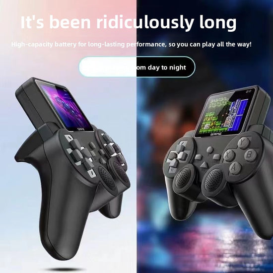 Mini Retro Game Console with 520 Built-in Games, Dual Player Joystick, USB Powered Handheld Gaming System