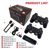 GD10 plus Game Console 4K 3D X2 plus Gaming HD Output TV Game Play 2.4G Dual Handle Portable Video Game Console for PS1 N64