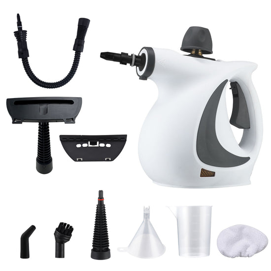 1050W High Pressure Steam Cleaner 140�C Portable Handheld Steam Cleaning Machine with Multi Nozzle Attachments for Air Conditioners, Range Hoods, Kitchen & Home Deep Cleaning