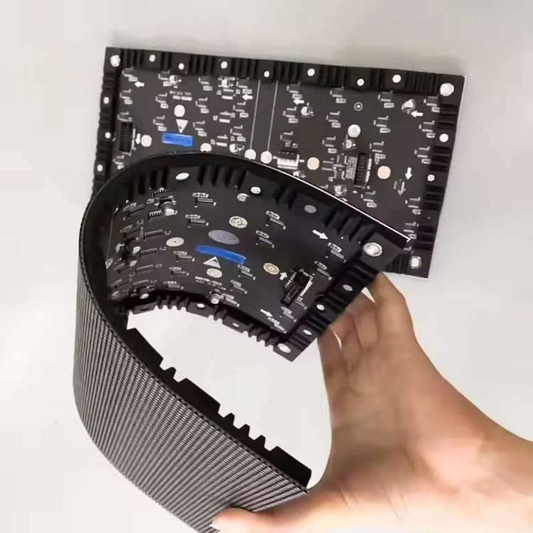 Full Color Indoor Outdoor Flexible Light Emitting Diode Video Wall Module Board for Various Shapes of Advertisement Bending