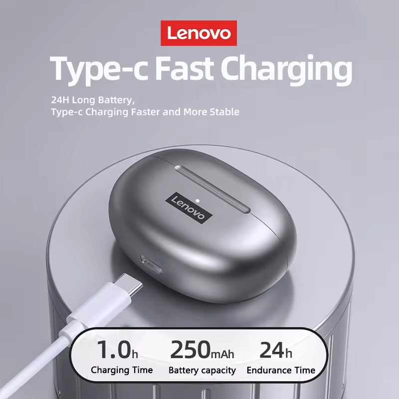 Choice Lenovo LP5 Wireless Bluetooth Earbuds Hifi Music Earphones Headphones Sports Waterproof Headset with Mic Earbuds Business